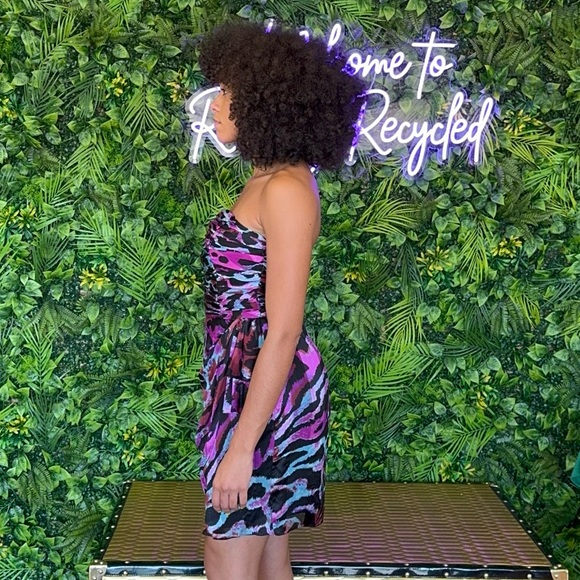 Cache Multi Color Cheetah Print Midi Dress - Picture 7 of 11